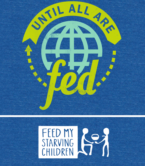 Royal Blue Until All Are Fed Long Sleeve Tee - FMSCMarketplace.org