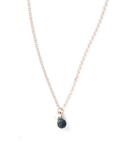 Lava Bead Cross Necklace