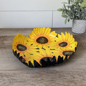 Metal Sunflower Bowl - FMSCMarketplace.org