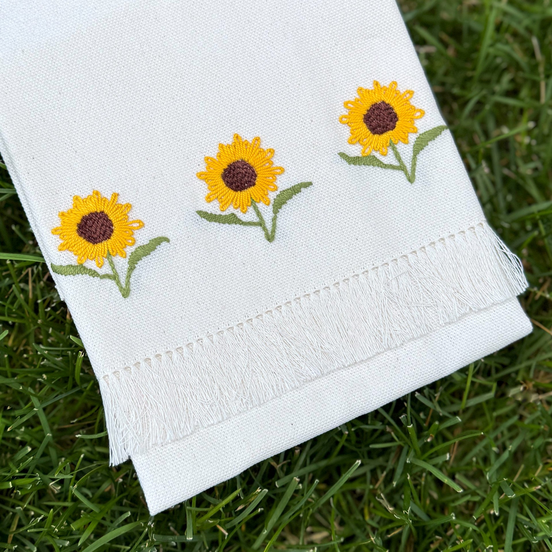 Monthly Embroidered Tea Towel Collection