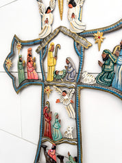 Nativity Oil Drum Cross - FMSCMarketplace.org