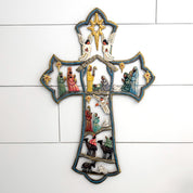 Nativity Oil Drum Cross - FMSCMarketplace.org