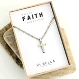 Noah Stainless Steel Cross Necklace