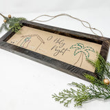 O Holy Night Stitched Wall Art