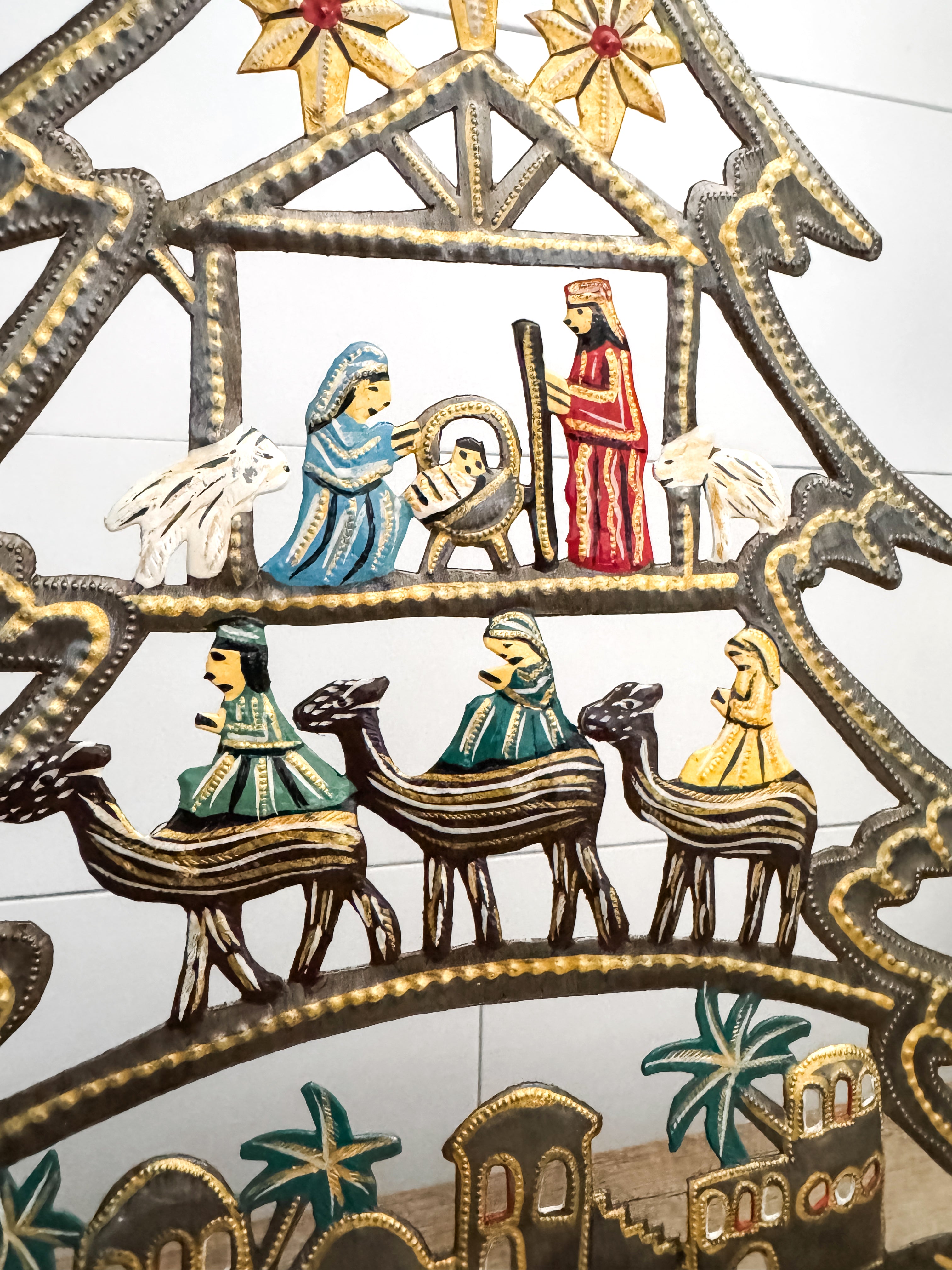 Oil Drum Nativity Tree - FMSCMarketplace.org