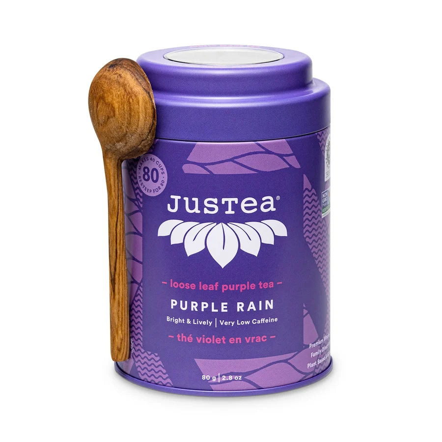 Purple Rain Tea Tin and Spoon - FMSCMarketplace.org