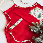 Red Christmas Apron - FMSCMarketplace.org