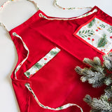 Red Christmas Apron