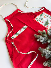 Red Christmas Apron - FMSCMarketplace.org