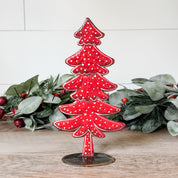 Red Oil Drum Christmas Tree