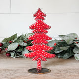 Red Oil Drum Christmas Tree