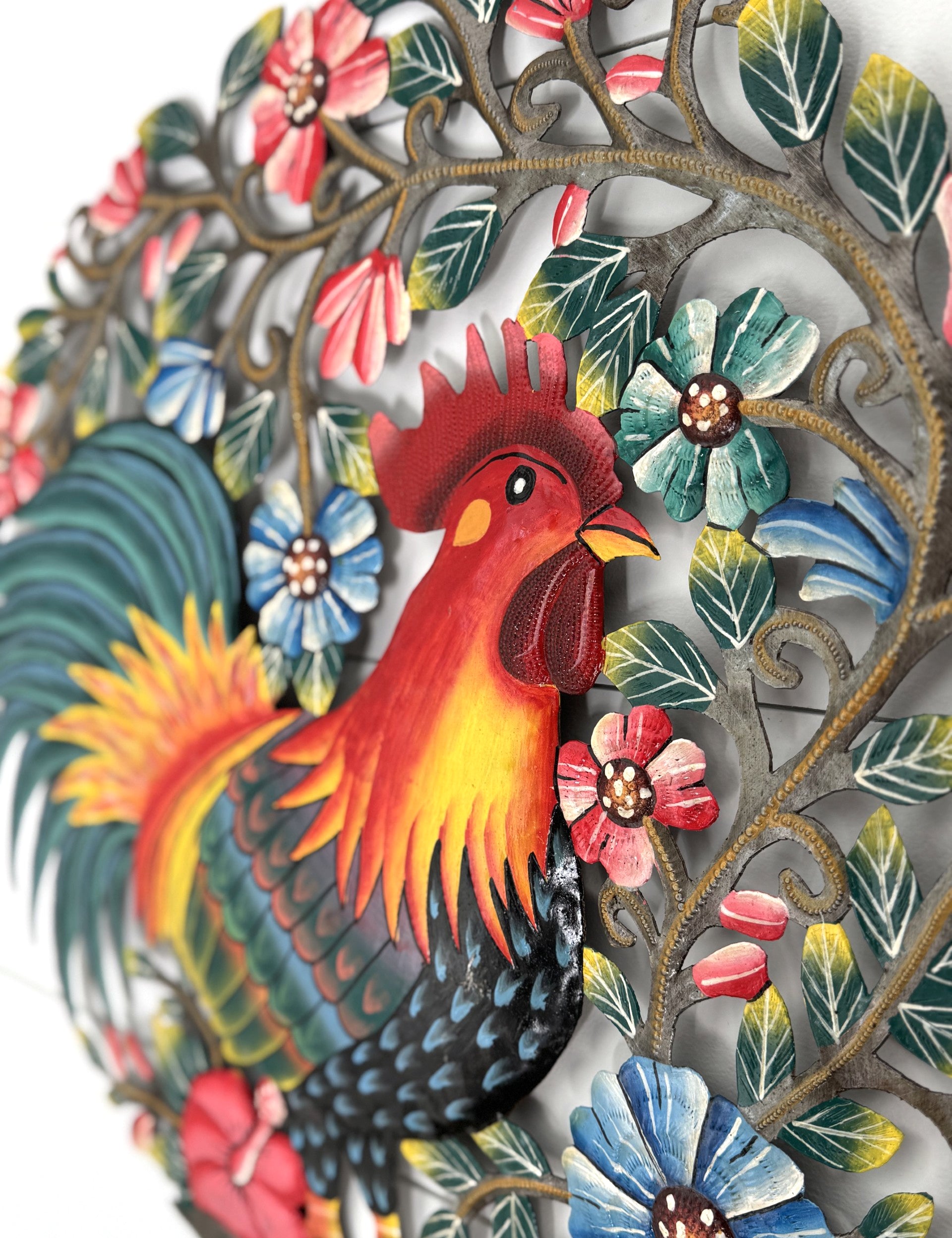 Rooster Oil Drum Art - FMSCMarketplace.org