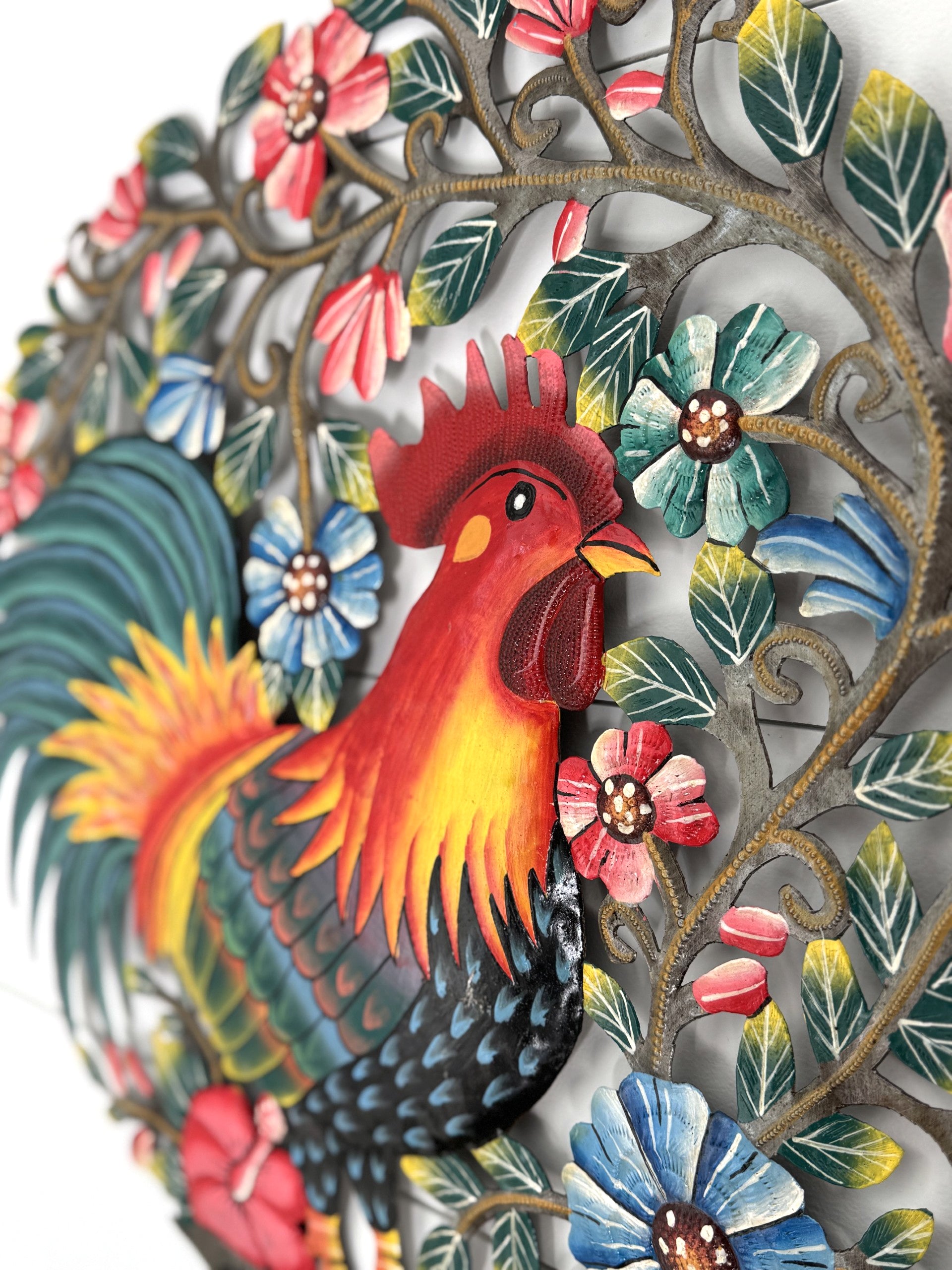 Rooster Oil Drum Art - FMSCMarketplace.org