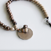 SwaziMud Long Charm Necklace