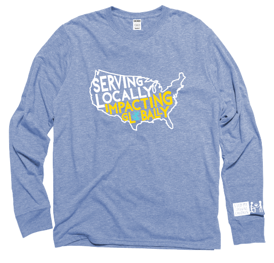 Serving Locally Long Sleeve T-shirt- USA