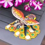 Standing Bee on Honeycomb