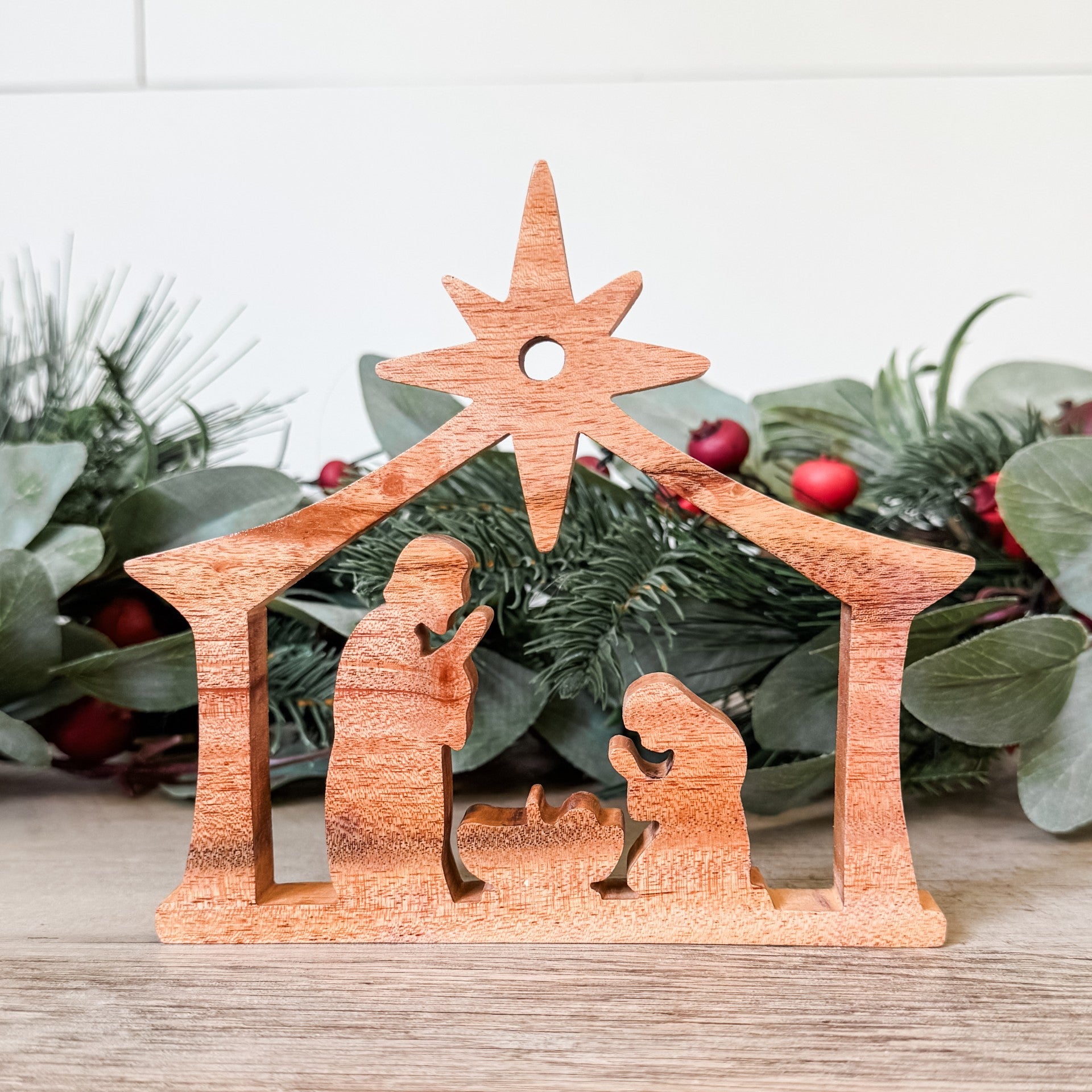 Standing Wood Nativity - FMSCMarketplace.org
