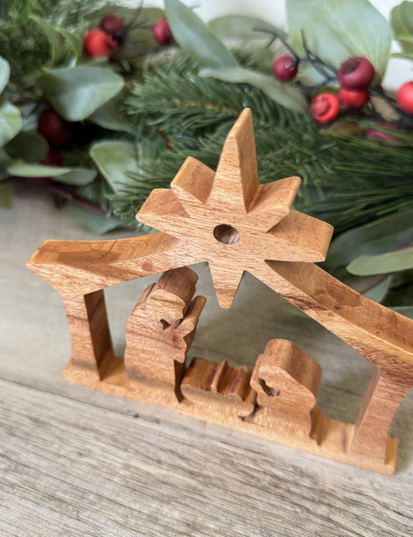 Standing Wood Nativity - FMSCMarketplace.org