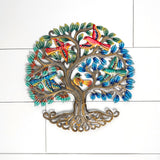 Three Color Tree with Birds