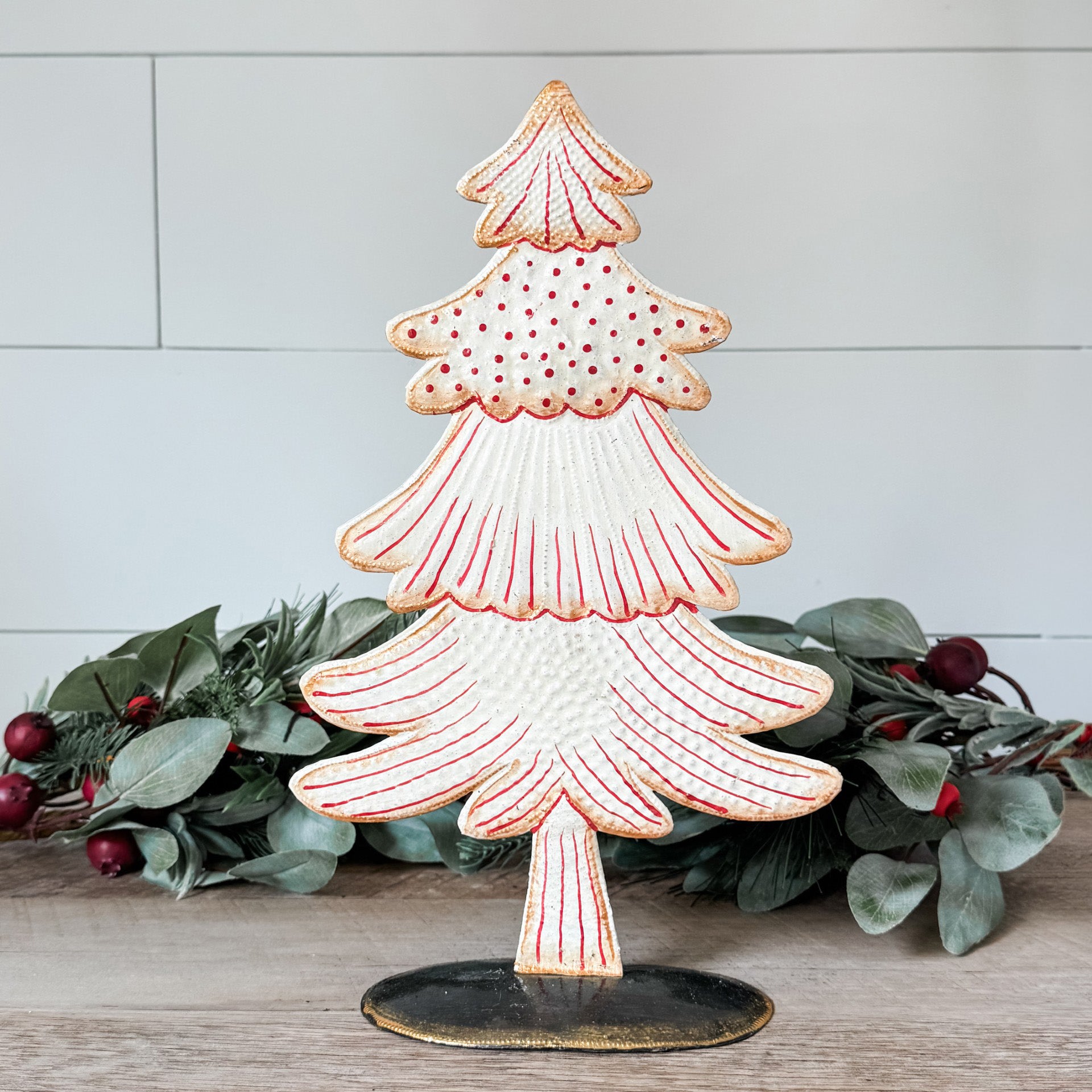 White Oil Drum Christmas Tree - FMSCMarketplace.org