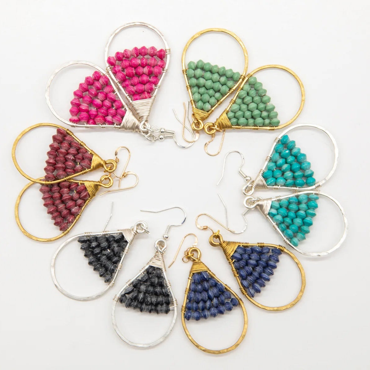Woven Teardrop Earrings