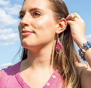 Woven Teardrop Earrings