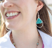 Woven Teardrop Earrings