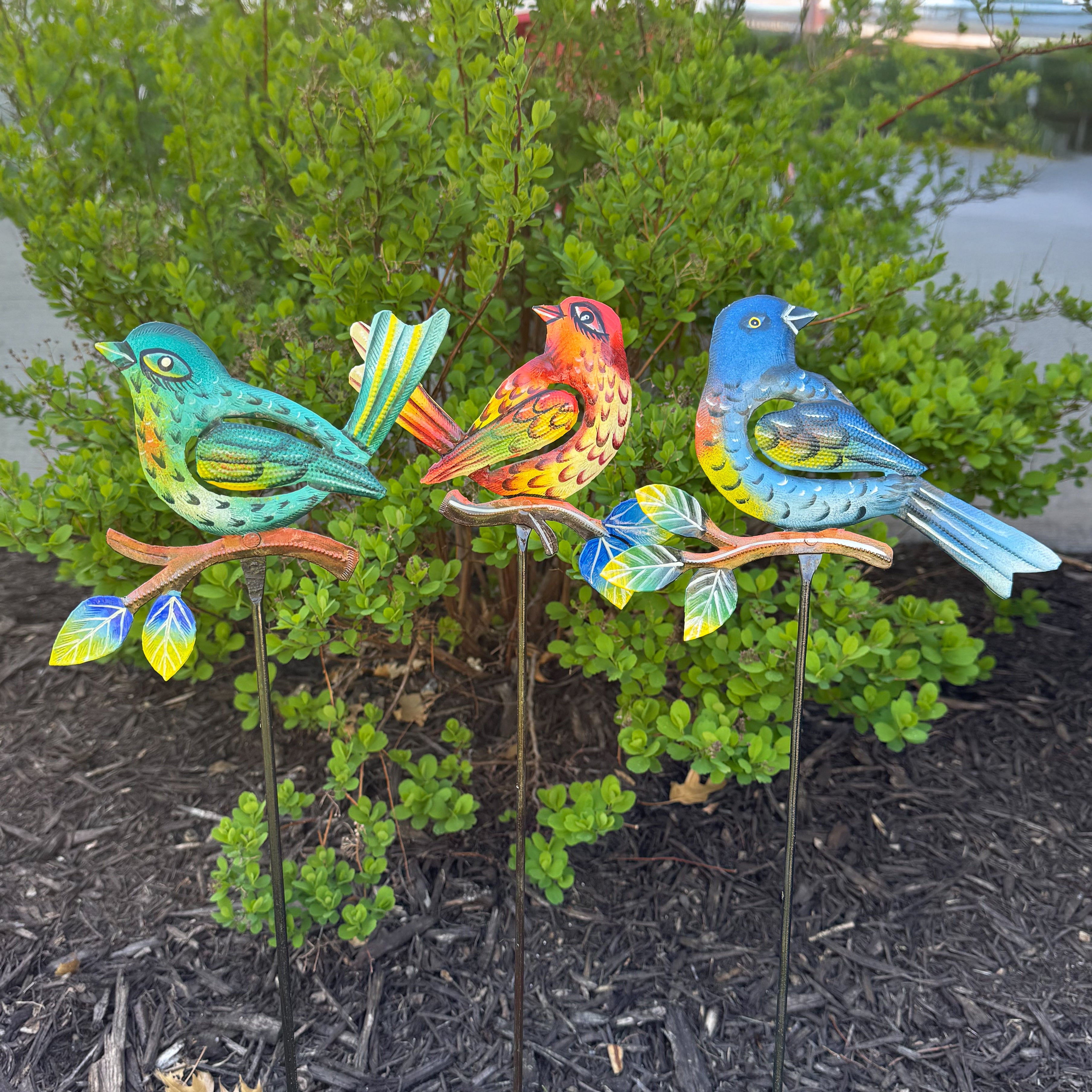 Bird on Branch Garden Stake - FMSCMarketplace.org