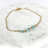 Faceted Larimar Bracelet