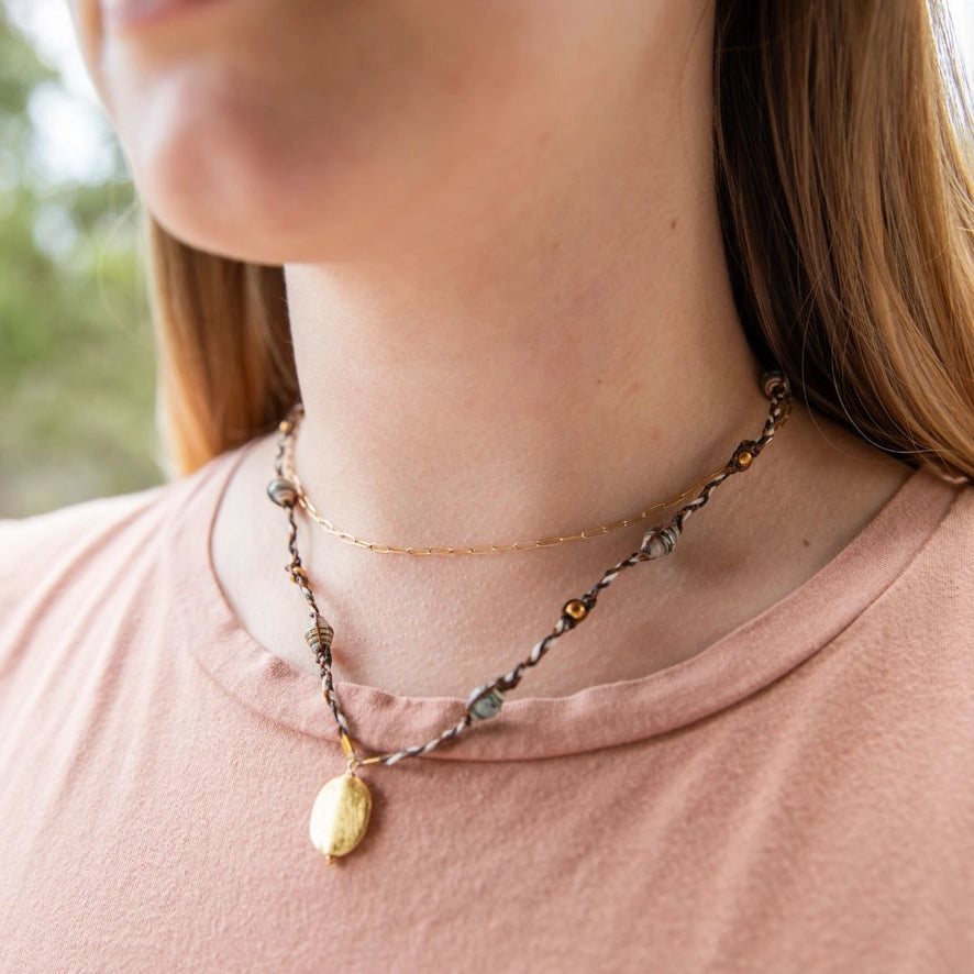Beaded Pendant Necklace