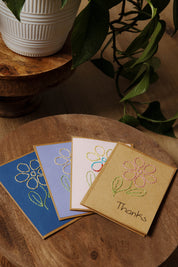 Thanks Floral Greeting Card Set - FMSCMarketplace.org