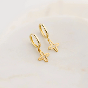 Gold Cross Earrings