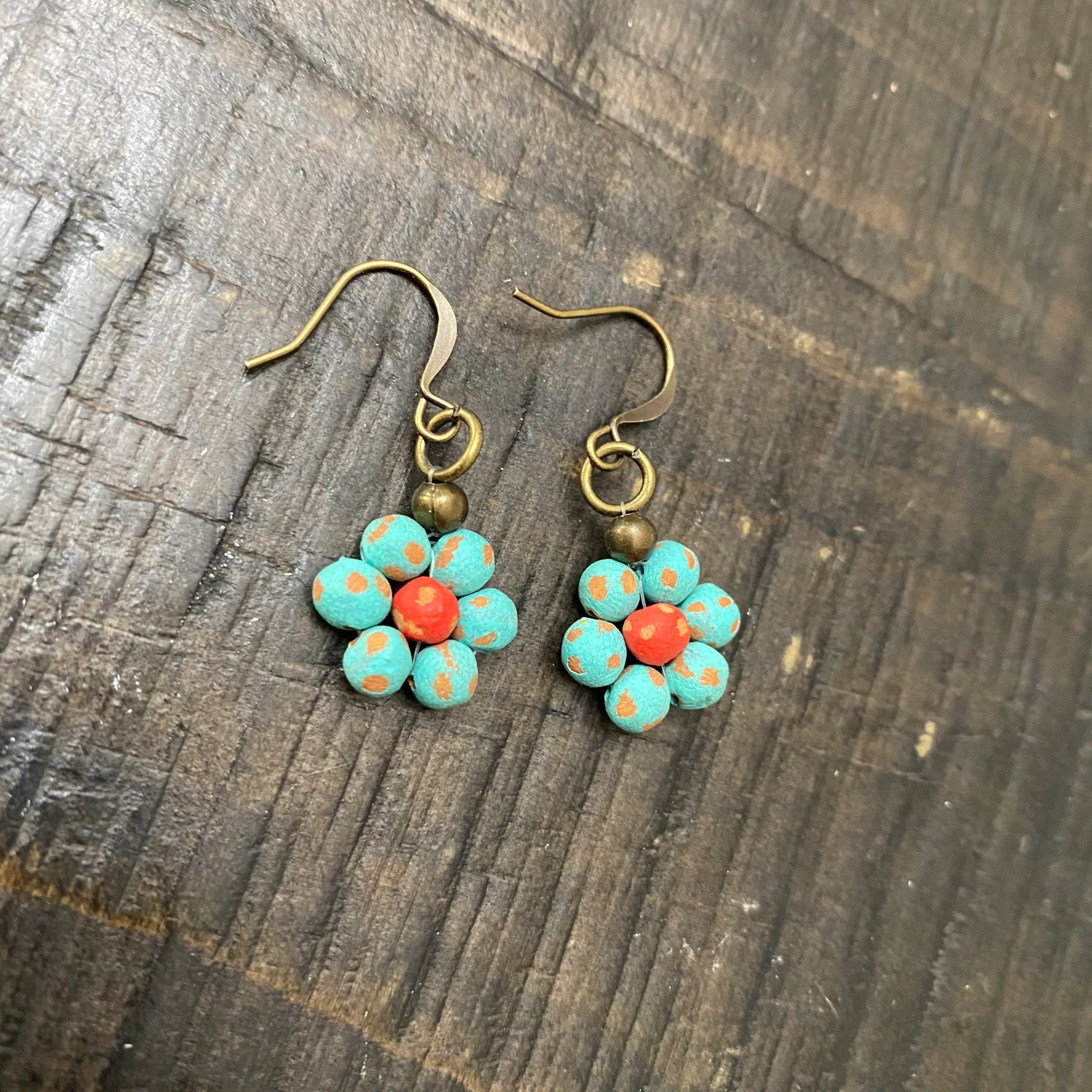 Ceramic Daisy Earrings