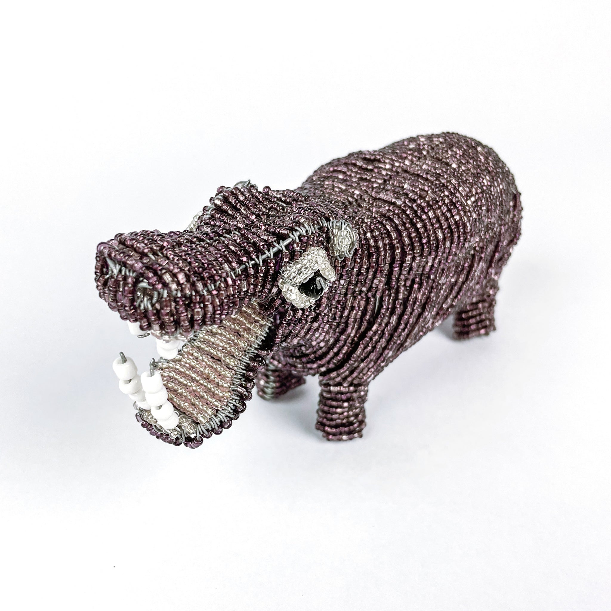 Beaded Hippo - African Collection - FMSCMarketplace.org