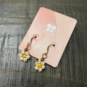 Ceramic Daisy Earrings