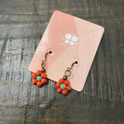 Ceramic Daisy Earrings