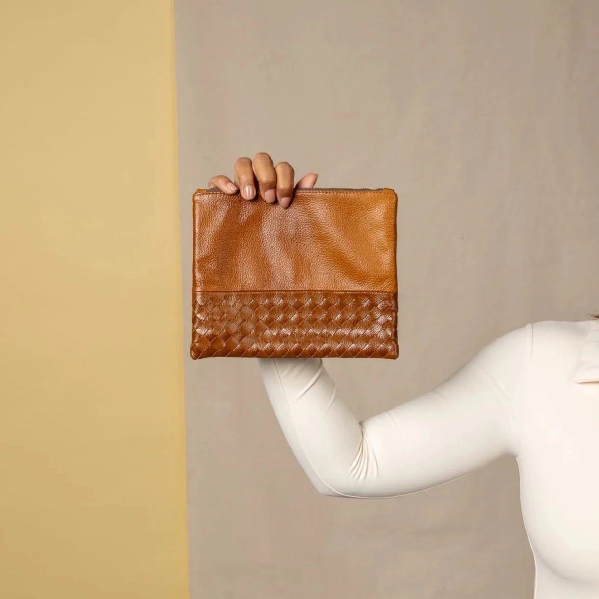 Large Woven Pouch