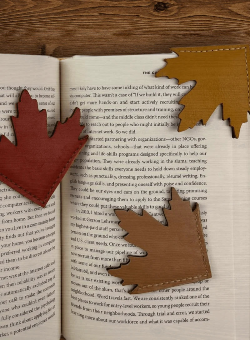 Leather Leaf Bookmark - FMSCMarketplace.org