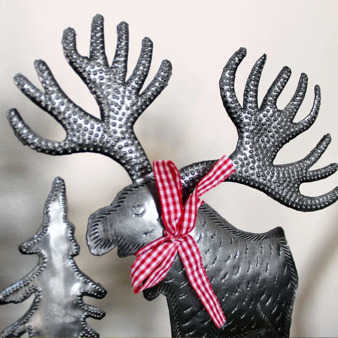 Moonlit Moose Metal Art - FMSCMarketplace.org