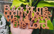 Serve the Lord Wooden Wall Art