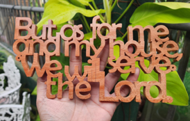Serve the Lord Wooden Wall Art