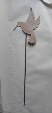 Colorful Hummingbird Garden Stake