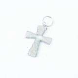 Beaded Cross Keychain