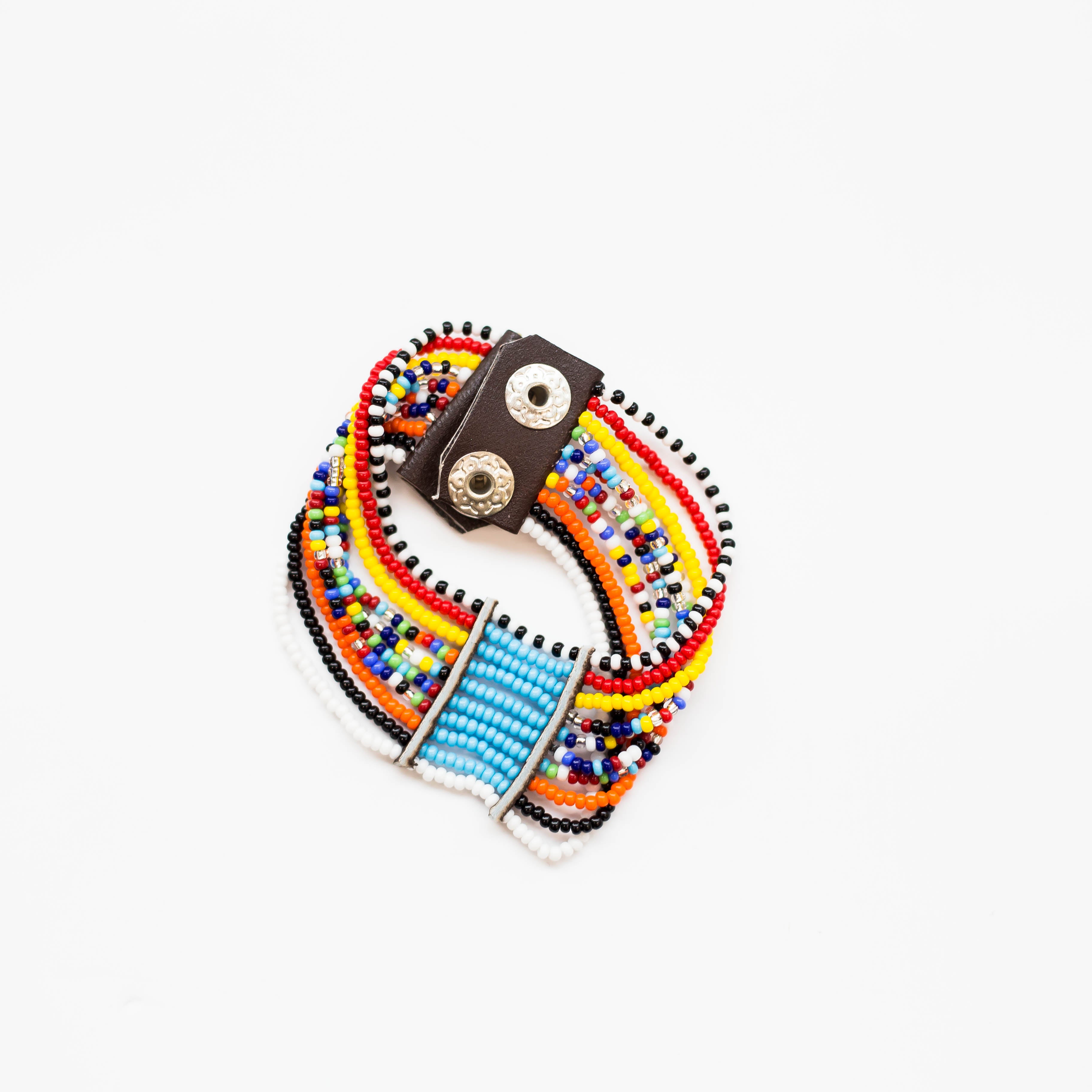 beaded cuff bracelet made in Kenya