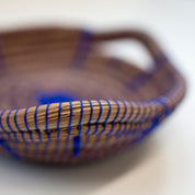 Mini Pine Needle Basket, Blue - FMSCMarketplace.org