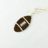 Beaded Football Ornament