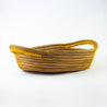 Pine Needle Basket, Gold Oval - FMSCMarketplace.org