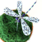 Beaded Dragonfly Plant Stake