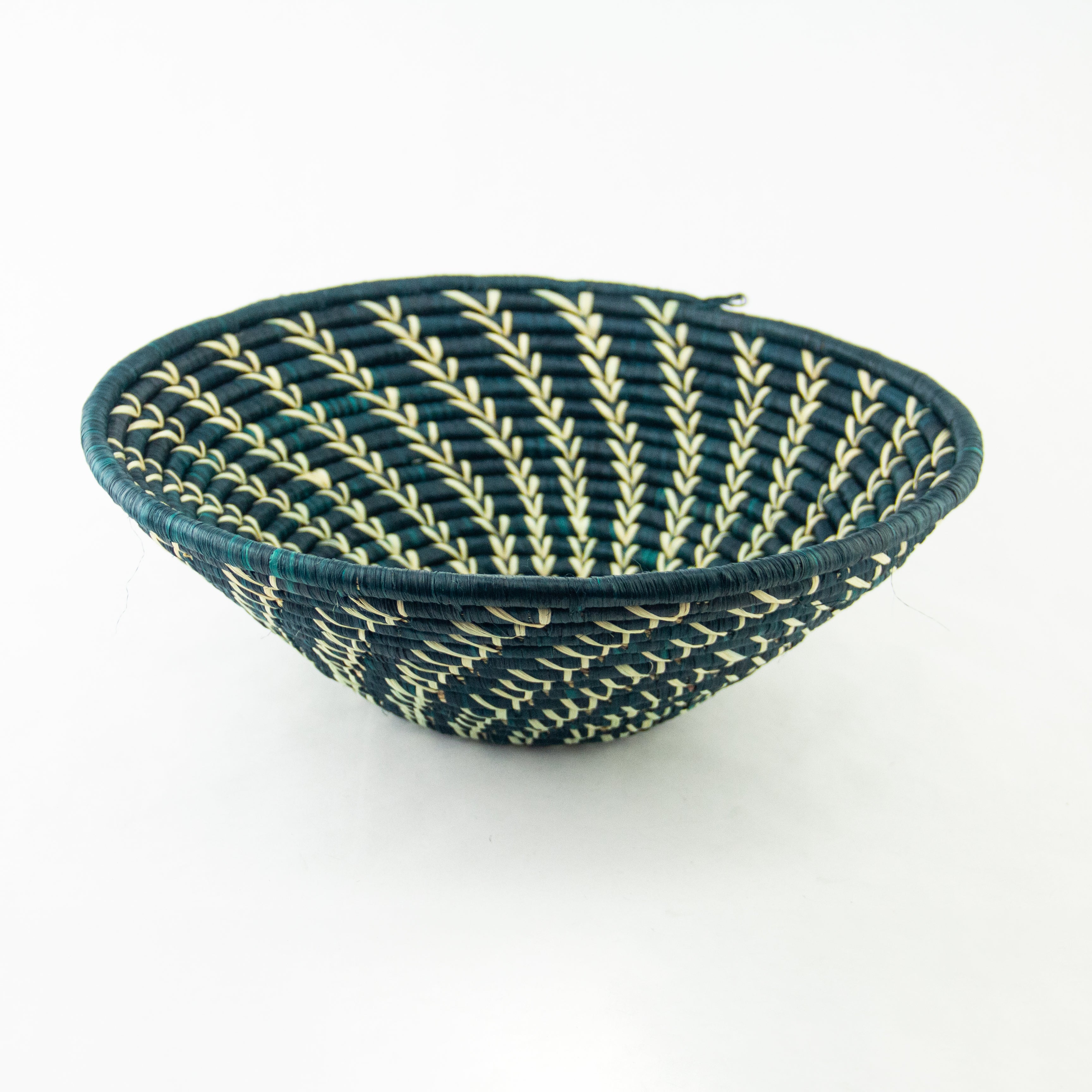 Grass-Woven Basket, Green Vine - FMSCMarketplace.org