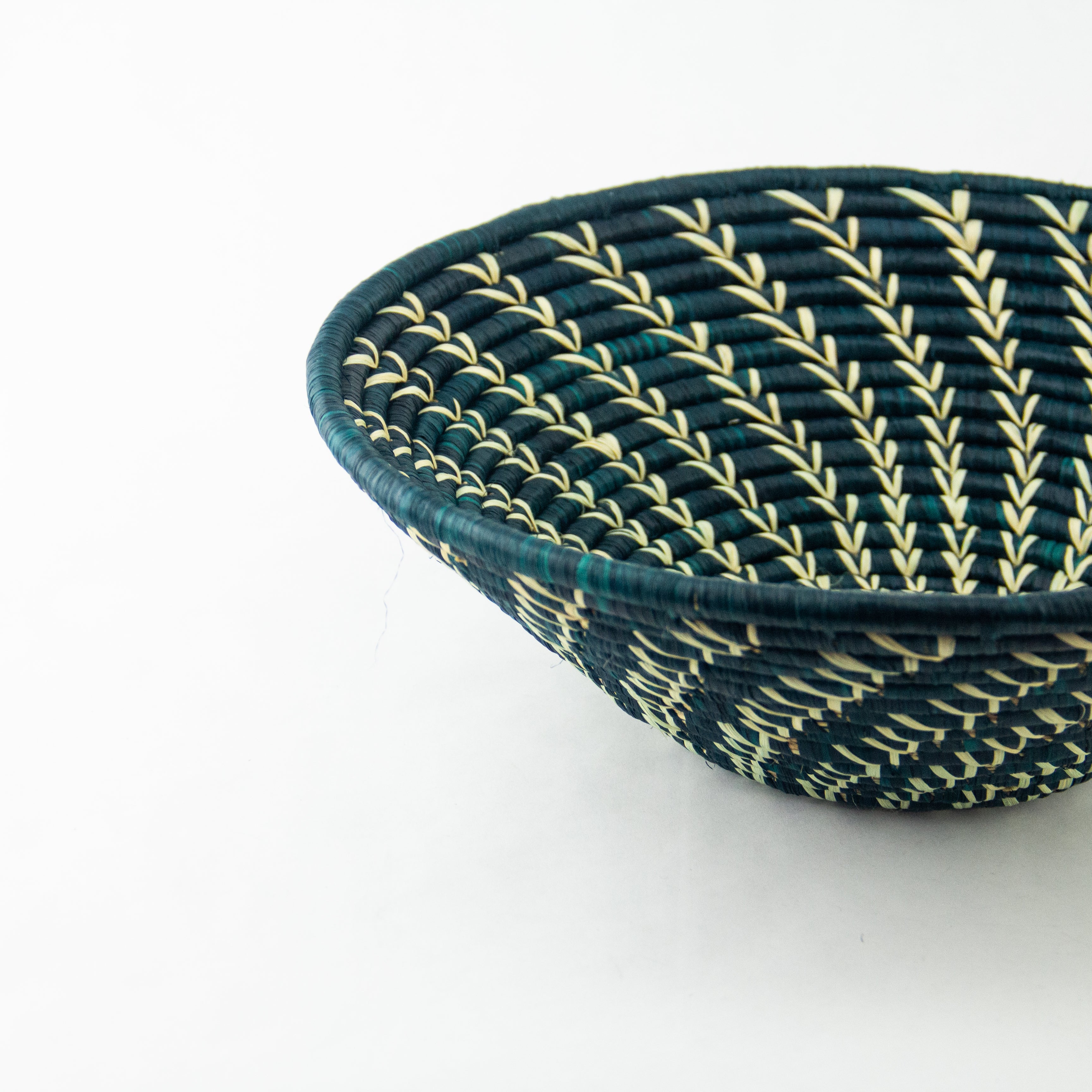 Grass-Woven Basket, Green Vine - FMSCMarketplace.org